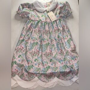 Little Girl Smockingbird Dress New